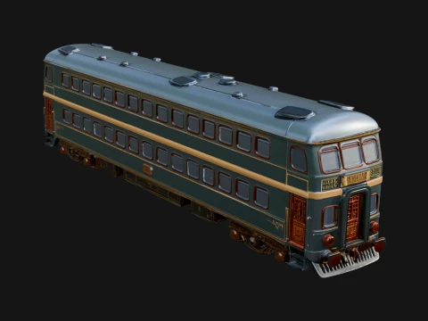 Passenger Train Car Model Design 9 - 3D Print Model 3D Print Model