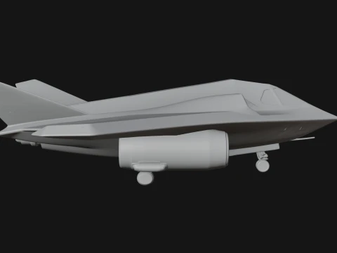 Stealth Bomber Plane Model Design 7 - 3D Print Model 3D Print Model