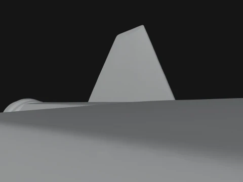 Stealth Bomber Plane Model Design 7 - 3D Print Model 3D Print Model