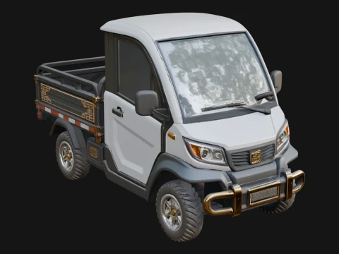 Micro Utility Truck Model Design 4 - 3D Print Model 3D Print Model