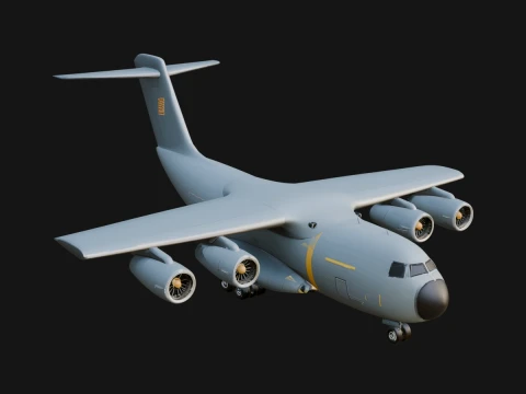 Military Cargo Plane Model Design 24 - 3D Print Model 3D Print Model