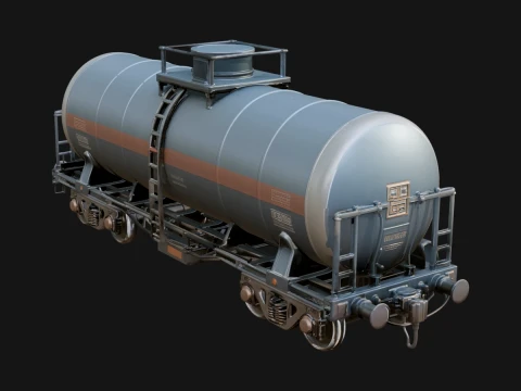 Freight Train Wagon Model Design 6 - 3D Print Model Model do druku 3D