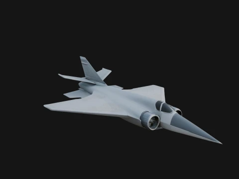 Military Jet Fighter Model Design 44 - 3D Print Model 3D Print Model