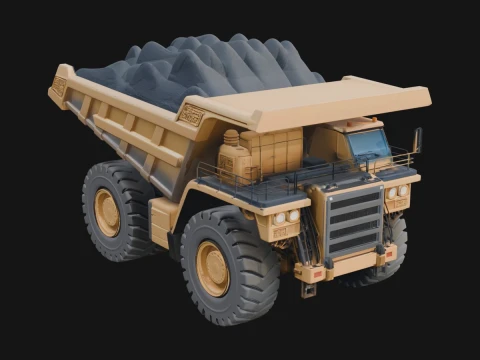 Dump Truck Model Design 35 - 3D Print Model 3D Принт Модель