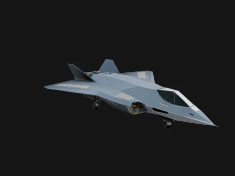 Military Jet Fighter Model Design 45 - 3D Print Model 3D Print Model