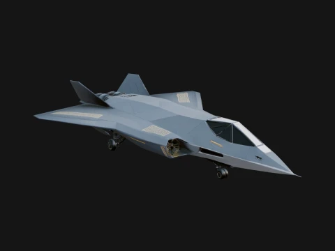 Military Jet Fighter Model Design 45 - 3D Print Model Model do druku 3D