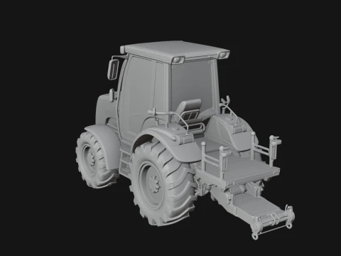 Farm Tractor Model Design 20 - 3D Print Model 3D Print Model