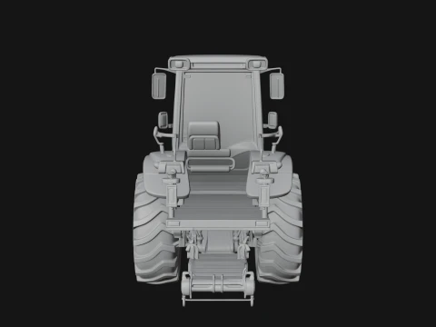 Farm Tractor Model Design 20 - 3D Print Model 3D Print Model