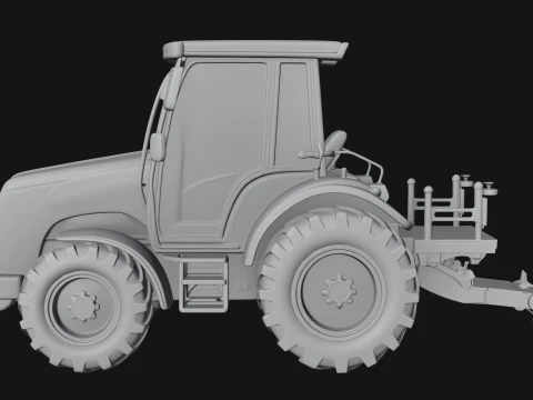 Farm Tractor Model Design 20 - 3D Print Model 3D Print Model