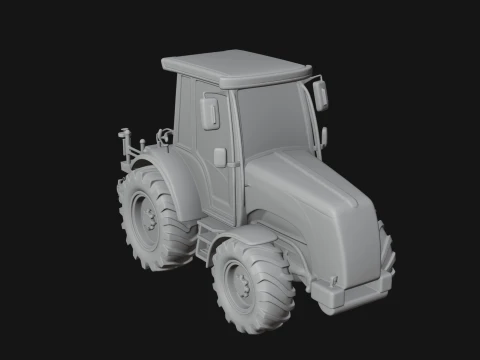 Farm Tractor Model Design 20 - 3D Print Model 3D Print Model
