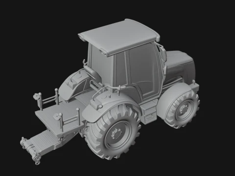 Farm Tractor Model Design 20 - 3D Print Model 3D Print Model