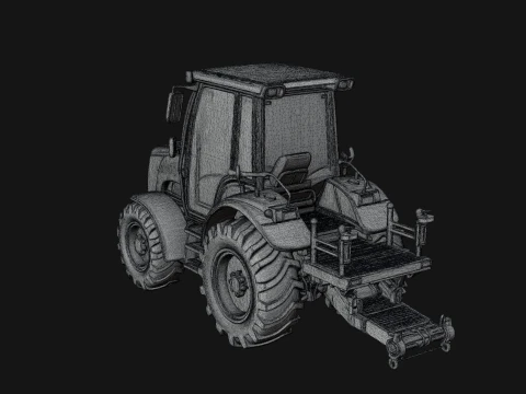 Farm Tractor Model Design 20 - 3D Print Model 3D Print Model