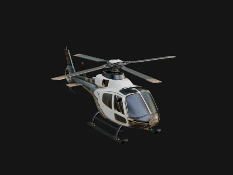 Civil Helicopter Model Design 15 - 3D Print Model 3D printmodel