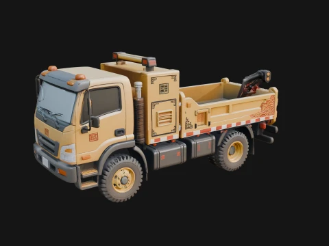 Compact Tipper Truck Model Design 4 - 3D Print Model 3D Print Model