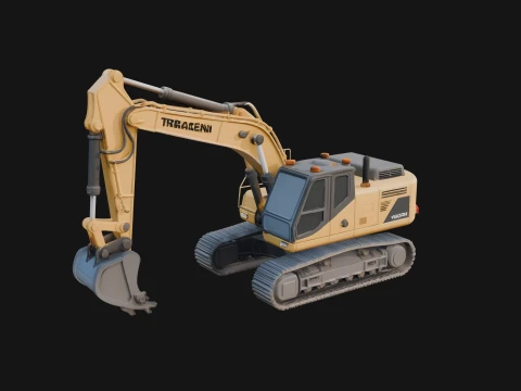 Excavator Model Design 15 - 3D Print Model 3D Print Model