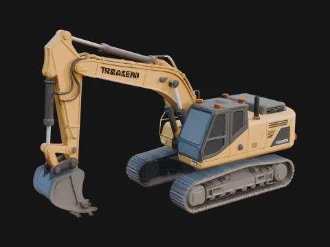 Excavator Model Design 15 - 3D Print Model Model do druku 3D