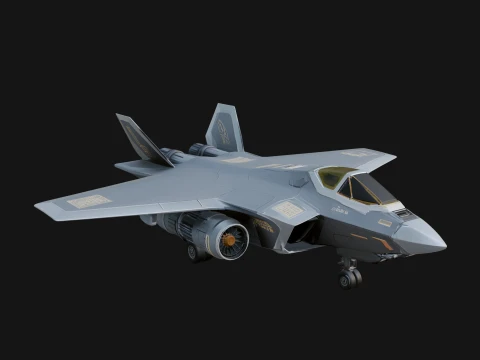 Military Jet Fighter Model Design 46 - 3D Print Model 3D Print Model