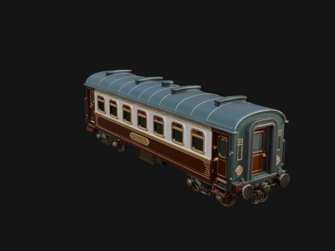 Passenger Train Car Model Design 10 - 3D Print Model 3D Print Model