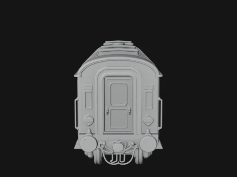 Passenger Train Car Model Design 10 - 3D Print Model 3D Print Model