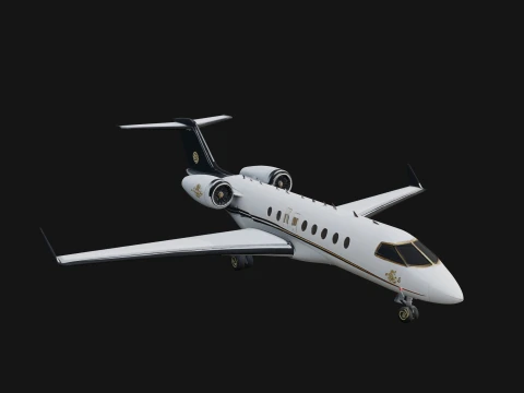 Private Jet Model Design 8 - 3D Print Model 3D 프린트 모델