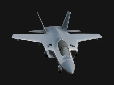 Military Jet Fighter Model Design 47 - 3D Print Model 3D Print Model