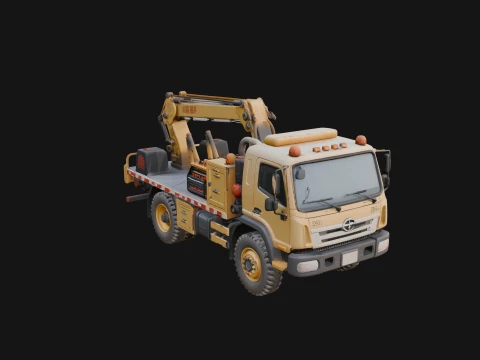 Utility Service Truck Model Design 4 - 3D Print Model 3D Print Model