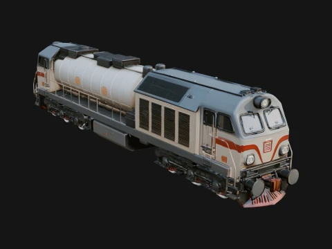Diesel Locomotive Model Design 5 - 3D Print Model 3D Print Model