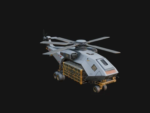 Military Helicopter Model Design 17 - 3D Print Model 3D printmodel