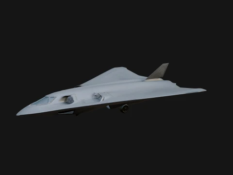 Stealth Bomber Plane Model Design 9 - 3D Print Model 3D Print Model