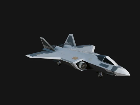 Military Jet Fighter Model Design 48 - 3D Print Model 3D Print Model