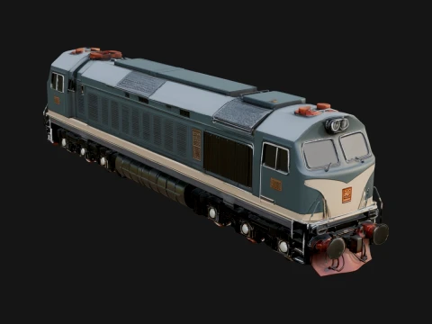Diesel Locomotive Model Design 6 - 3D Print Model 3D Print Model