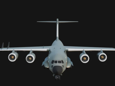 Military Cargo Plane Model Design 26 - 3D Print Model 3D Print Model