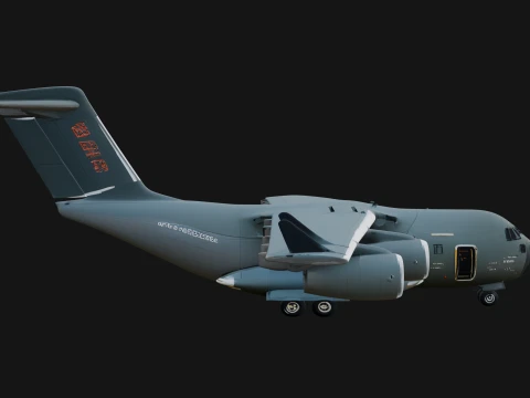 Military Cargo Plane Model Design 26 - 3D Print Model 3D Print Model