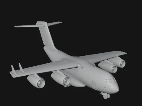 Military Cargo Plane Model Design 26 - 3D Print Model 3D Print Model