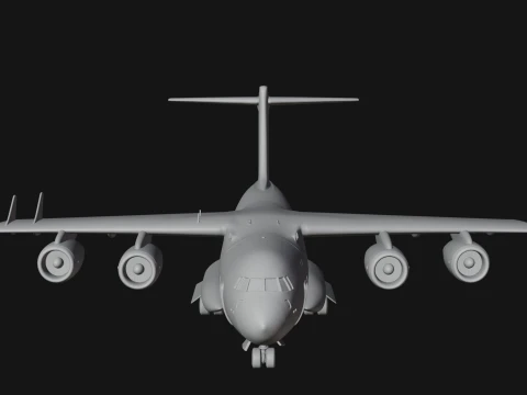 Military Cargo Plane Model Design 26 - 3D Print Model 3D Print Model