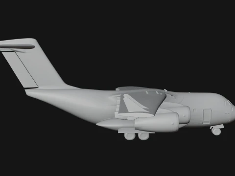 Military Cargo Plane Model Design 26 - 3D Print Model 3D Print Model