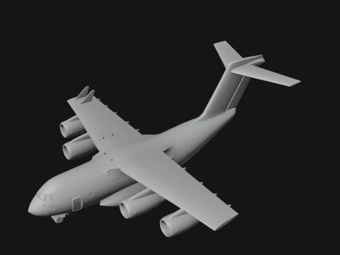 Military Cargo Plane Model Design 26 - 3D Print Model 3D Print Model