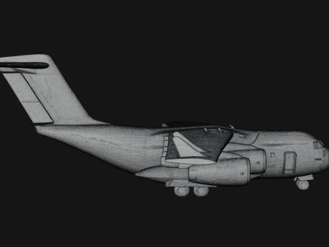 Military Cargo Plane Model Design 26 - 3D Print Model 3D Print Model
