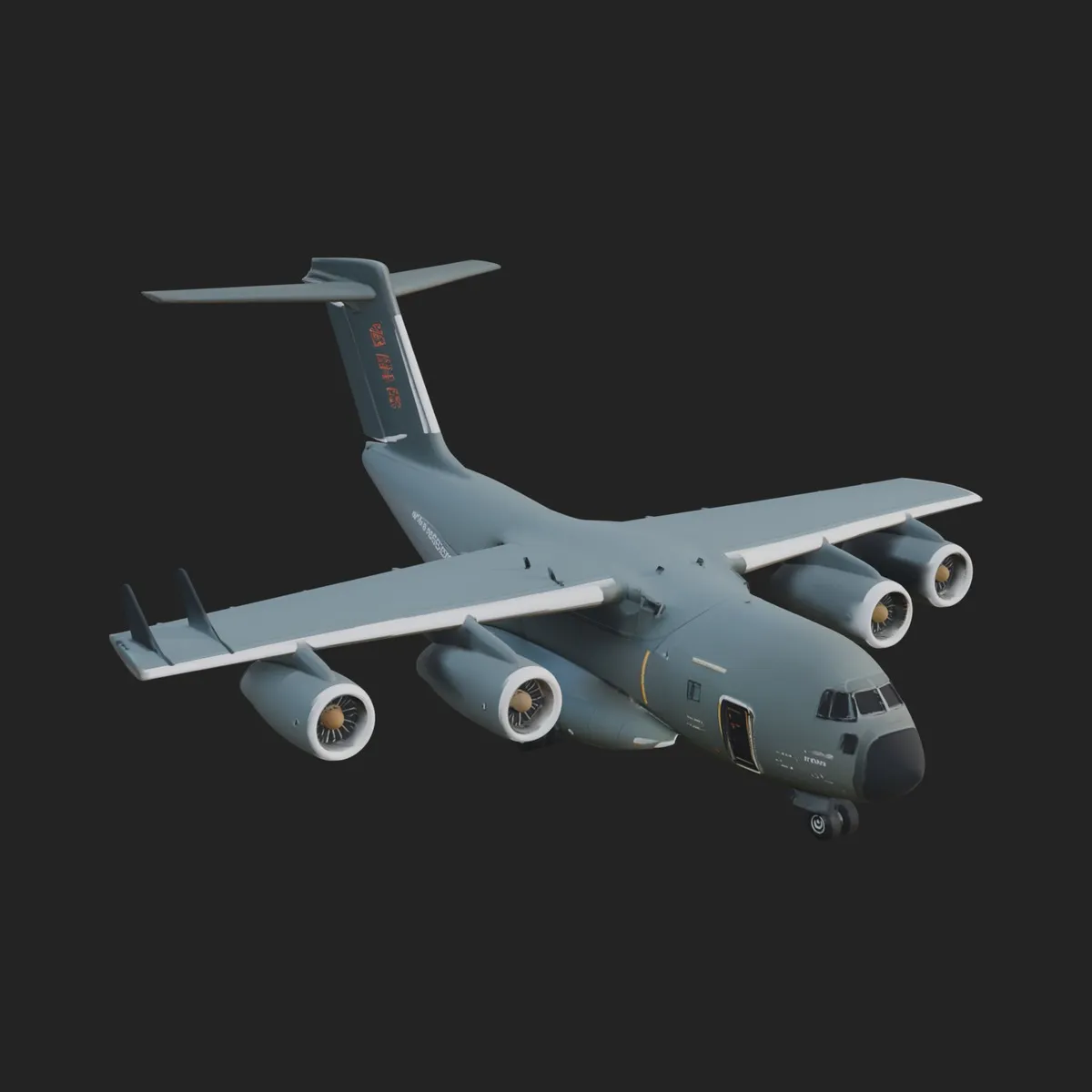 Military Cargo Plane Model Design 26 - 3D Print Model 3D Print Model .c4d .max .obj .3ds .fbx .stl .blend 