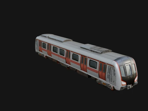 Subway Train Car Model Design 10 - 3D Print Model 3D Принт Модель