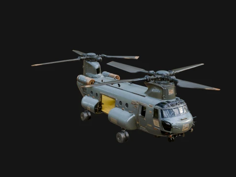 Military Helicopter Model Design 18 - 3D Print Model 3D printmodel