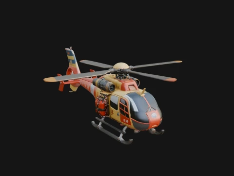 Rescue Helicopter Model Design 13 - 3D Print Model 3D printmodel
