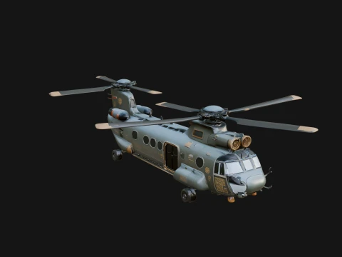 Military Helicopter Model Design 19 - 3D Print Model 3D printmodel