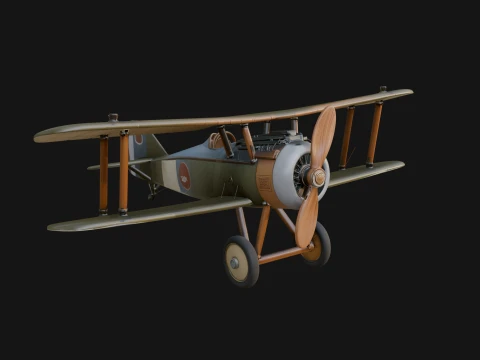 Vintage Biplane Model Design 31 - 3D Print Model 3D Druckmodell