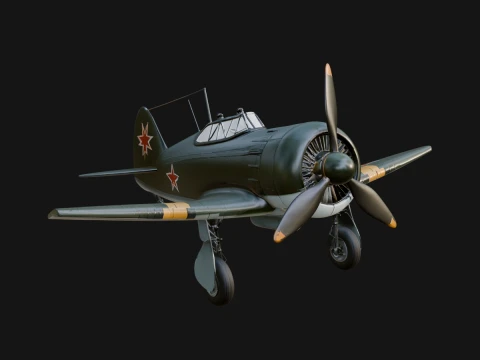 Vintage Fighter Plane Model Design 12 - 3D Print Model 3D Print Model