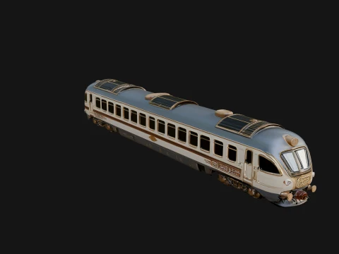 Passenger Train Car Model Design 11 - 3D Print Model 3D Print Model