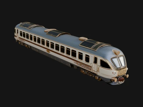Passenger Train Car Model Design 11 - 3D Print Model 3D Print Model