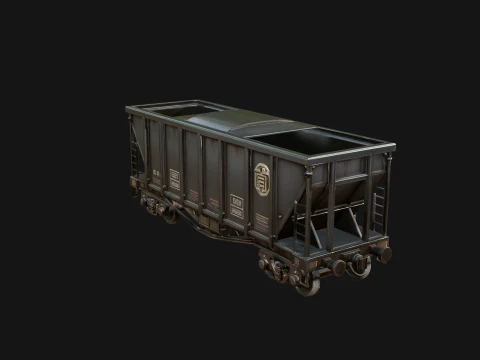 Freight Train Wagon Model Design 9 - 3D Print Model 3Dプリントモデル