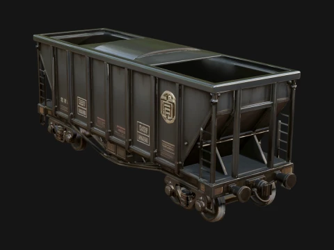 Freight Train Wagon Model Design 9 - 3D Print Model 3D printmodel