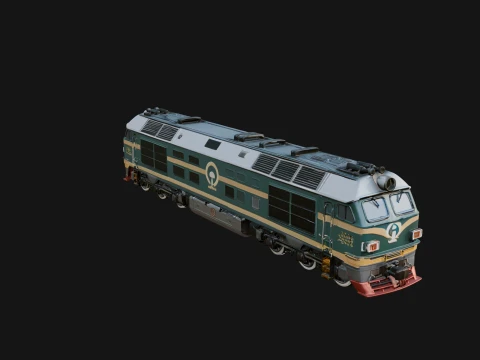 Diesel Locomotive Model Design 7 - 3D Print Model 3D Print Model